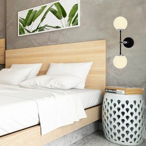 Aplica de perete, Sheen, 521SHN2183, Metal, Negru imagine