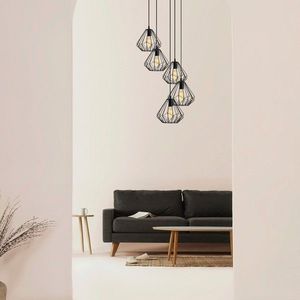 Lustra, Sheen, 521SHN3396, Metal, Negru imagine