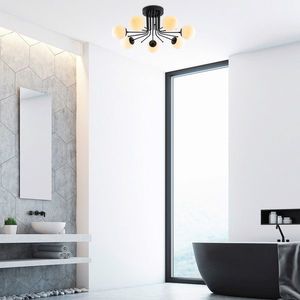 Lustra, Sheen, 521SHN3436, Metal, Negru imagine