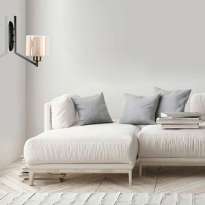 Aplica de perete, Stala, 846STL2920, Metal, Negru/Cupru imagine