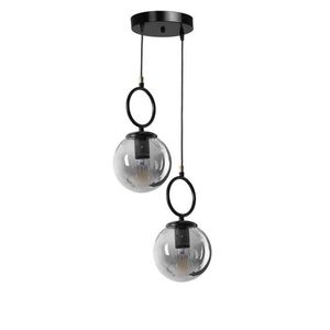 Lustra, Stala, 846STL2818, Metal, Negru imagine