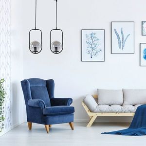 Lustra, Stala, 846STL2884, Metal, Negru imagine
