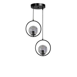 Lustra, Stala, 846STL2839, Metal, Negru imagine