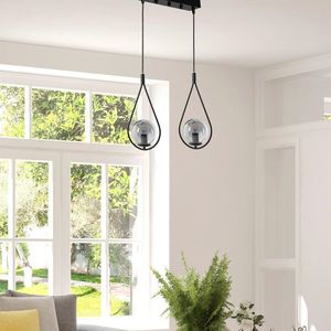 Lustra, Stala, 846STL2863, Metal, Negru imagine