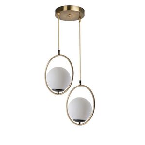 Lustra, Stala, 846STL2846, Metal, Alb / Cupru imagine