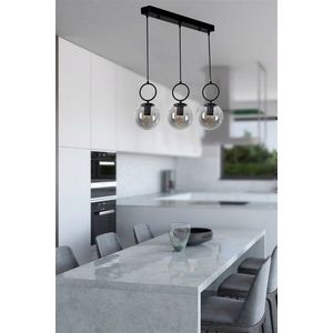 Lustra, Stala, 846STL2822, Metal, Negru imagine