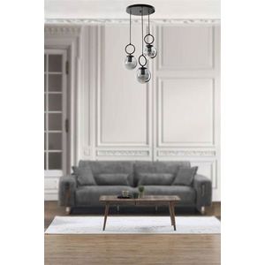Lustra, Stala, 846STL2819, Metal, Negru imagine