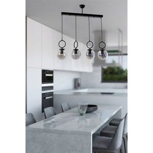 Lustra, Stala, 846STL2823, Metal, Negru imagine