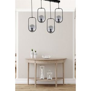 Lustra, Stala, 846STL2886, Metal, Negru imagine