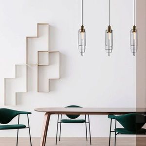 Lustra, Tatum, 584TTM1154, Metal, Negru imagine