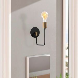 Aplica de perete, Tatum, 584TTM1906, Metal, Negru imagine