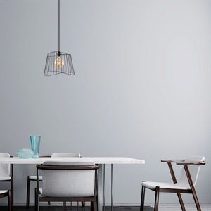 Lustra, Tatum, 584TTM1459, Metal, Negru imagine