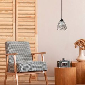 Lustra, Tatum, 584TTM1470, Metal, Negru imagine