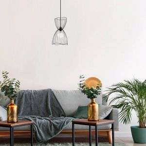 Lustra, Tatum, 584TTM1472, Metal, Negru imagine