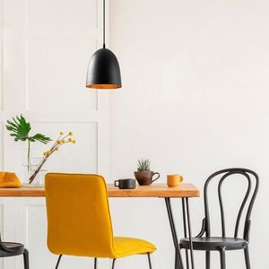 Lustra, Tatum, 584TTM1264, Metal, Negru imagine