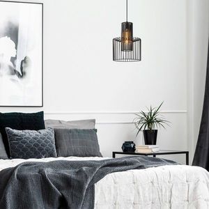 Lustra, Tatum, 584TTM1308, Metal, Negru imagine