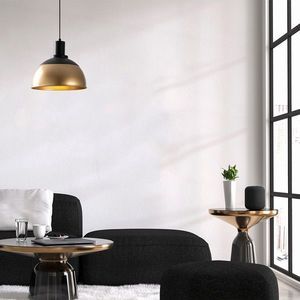 Lustra, Tatum, 584TTM1152, Metal, Negru / Vintage imagine