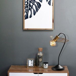 Lampa de masa, Tatum, 584TTM1702, Metal, Negru imagine