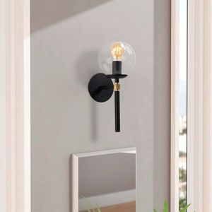 Aplica de perete, Tatum, 584TTM1951, Metal, Negru imagine