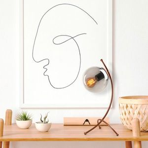 Lampa de masa, Tatum, 584TTM1726, Metal, Cupru imagine