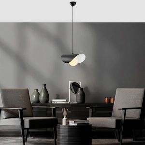 Lustra, Tatum, 584TTM2118, Metal, Alb/Negru imagine
