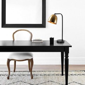 Lampa de masa, Tatum, 584TTM1728, Metal, Negru / Vintage imagine