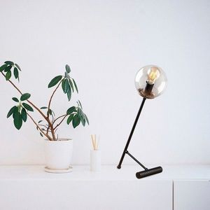 Lampa de masa, Tatum, 584TTM1713, Metal, Negru imagine