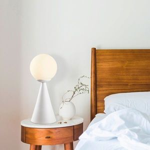 Lampa de masa, Tatum, 584TTM1707, Metal, Alb imagine