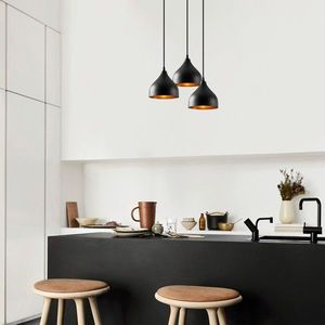 Lustra, Tatum, 584TTM1375, Metal, Negru imagine