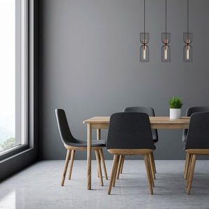 Lustra, Tatum, 584TTM1319, Metal, Negru imagine