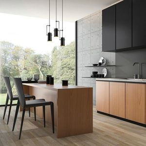 Lustra, Tatum, 584TTM1407, Metal, Negru imagine