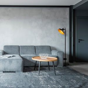 Lampadar, Tatum, 584TTM1507, Metal, Negru imagine
