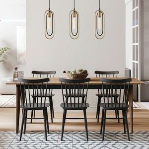 Lustra, Tatum, 584TTM1190, Metal, Negru imagine