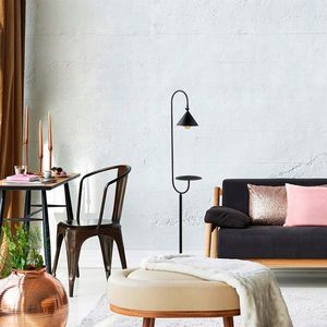 Lampadar, Tatum, 584TTM1504, Fier, Negru imagine