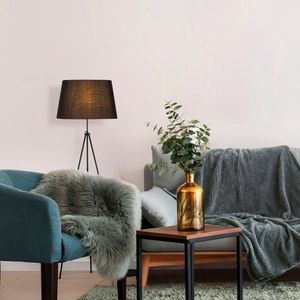 Lampadar, Tatum, 584TTM1509, Metal, Negru imagine
