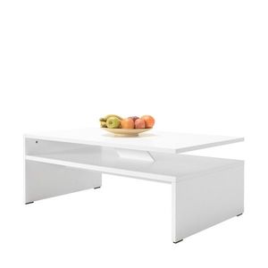 Masuta de cafea, Adore, Shp-645-Dd-1, 110x42x65 cm, PAL, Diamant Alb imagine