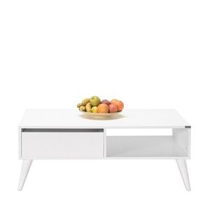 Masuta de cafea, Adore, Shp-655-Dd-1, 110x42x65 cm, PAL, Diamant Alb imagine