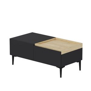 Masuta de cafea, Inarch, Mia, 91.8x38.6x45 cm, PAL, Antracit imagine