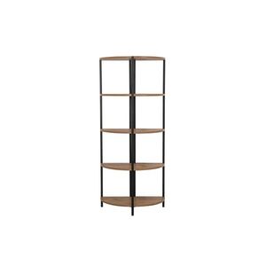 Corp biblioteca, Sapphire, Mona Rafix, 66x155x34 cm, PAL, Pin Atlantic / Negru imagine
