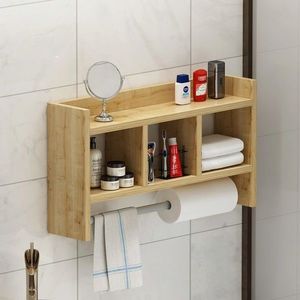 Raft de perete, Inarch, Asya, 63.6x35x14.6 cm, PAL, Maro imagine