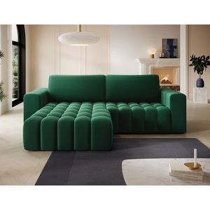 Coltar extensibil stanga 4 locuri ELTAP, Bon-07, Bonett, 250x175x92 cm, lemn/poliester, verde inchis imagine