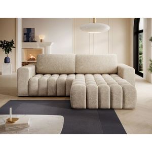 Coltar extensibil dreapta 4 locuri ELTAP, Bon-24, Bonett, 250x175x92 cm, lemn/poliester, bej inchis imagine