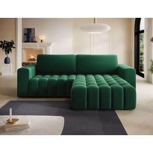 Coltar extensibil dreapta 4 locuri ELTAP, Bon-30, Bonett, 250x175x92 cm, lemn/poliester, verde inchis imagine