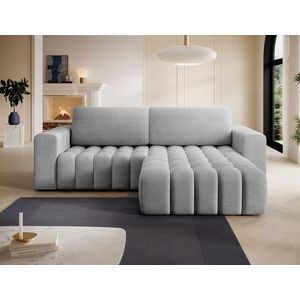 Coltar extensibil dreapta 4 locuri ELTAP, Bon-38, Bonett, 250x175x92 cm, lemn/poliester, gri deschis imagine