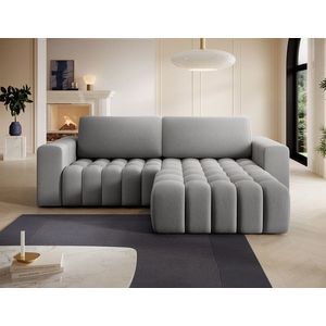 Coltar extensibil dreapta 4 locuri ELTAP, Bon-41, Bonett, 250x175x92 cm, lemn/poliester, gri deschis imagine