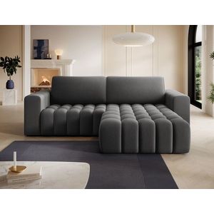 Coltar extensibil dreapta 4 locuri ELTAP, Bon-42, Bonett, 250x175x92 cm, lemn/poliester, gri inchis imagine