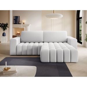 Coltar extensibil dreapta 4 locuri ELTAP, Bon-50, Bonett, 250x175x92 cm, lemn/poliester, gri deschis imagine