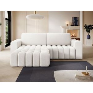 Coltar extensibil stanga 4 locuri ELTAP, Bon-217, Bonett, 250x175x92 cm, lemn/poliester, alb imagine