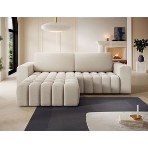 Coltar extensibil stanga 4 locuri ELTAP, Bon-219, Bonett, 250x175x92 cm, lemn/poliester, bej deschis imagine