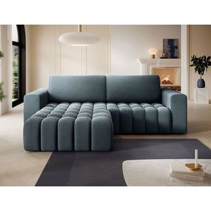 Coltar extensibil stanga 4 locuri ELTAP, Bon-221, Bonett, 250x175x92 cm, lemn/poliester, albastru imagine